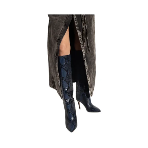 Paris Texas Animal Motif Knee-Length Boots