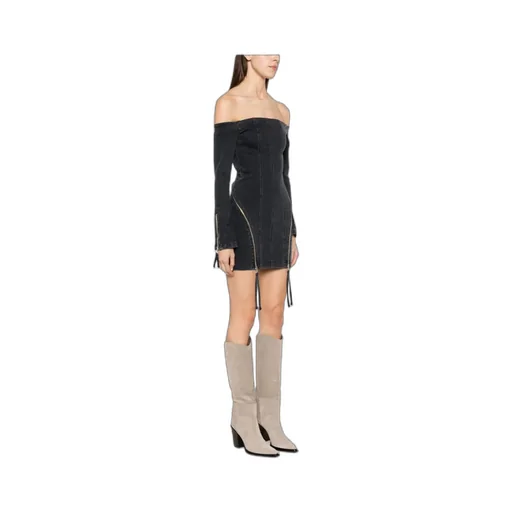 Long-Sleeved Zipper Dress