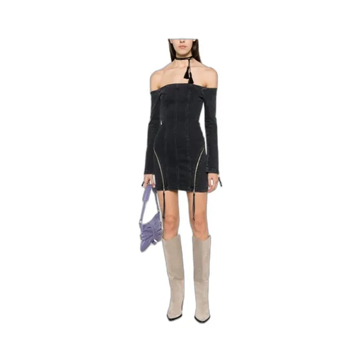Long-Sleeved Zipper Dress