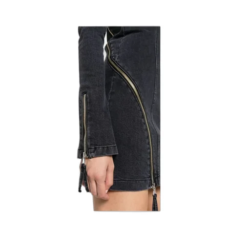 Long-Sleeved Zipper Dress