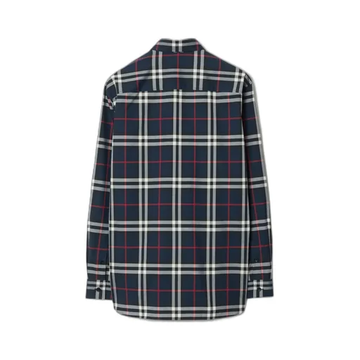 Burberry Check-Pattern Long Sleeved Shirt