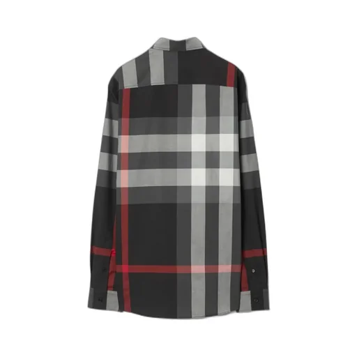 Burberry Check-Pattern Long Sleeved Shirt