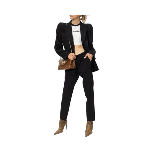 Dolce & Gabbana Kate Pleated Low-Rise Trousers