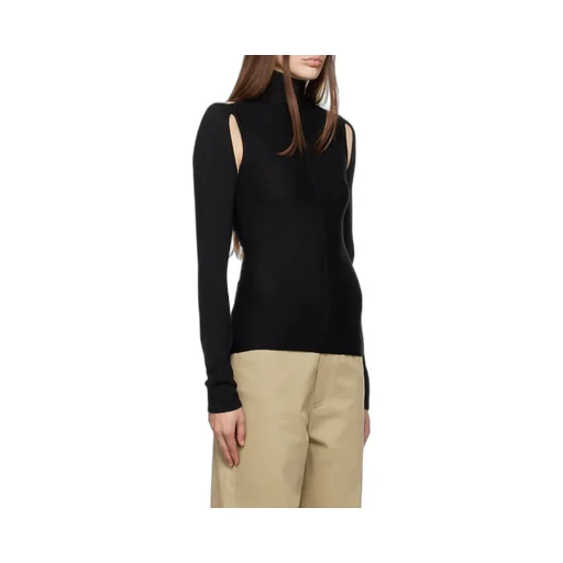 Khaite Turtleneck Cut-Out Detailed Top