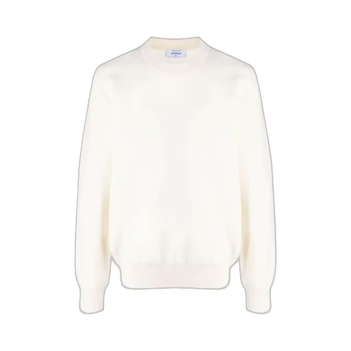 Off-White Crewneck Long-Sleeved Jumper