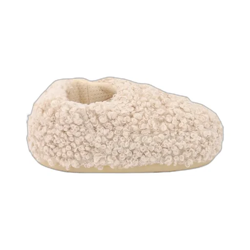 Moon Boot Faux Curly Slip-On Sandals
