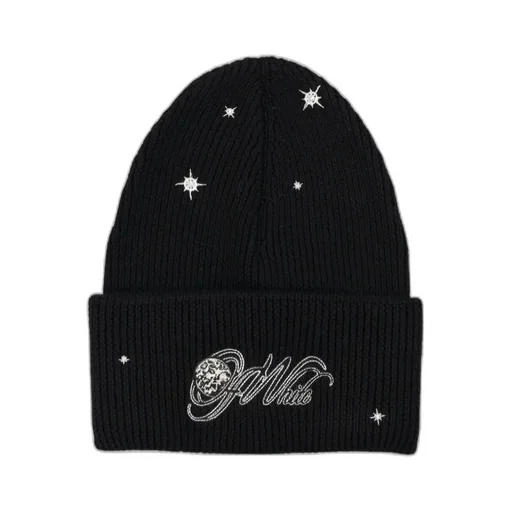 Crystal-Embellished Logo Beanie
