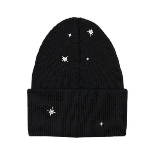 Crystal-Embellished Logo Beanie