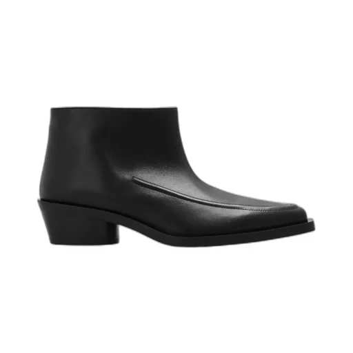 Bronco Leather Ankle Boots
