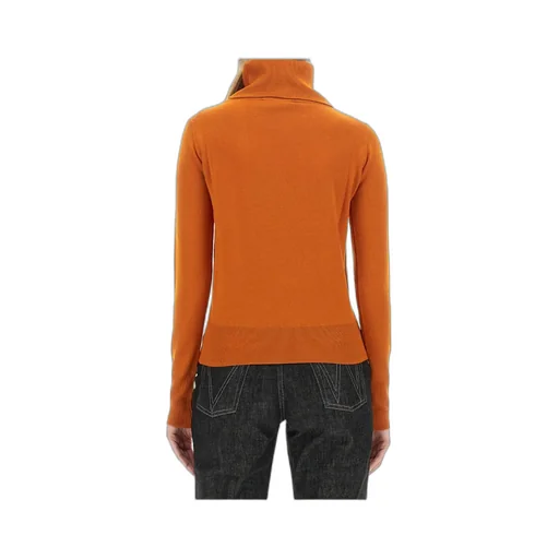 Vivienne Westwood Orb-Embroidered Roll Neck Knitted Jumper
