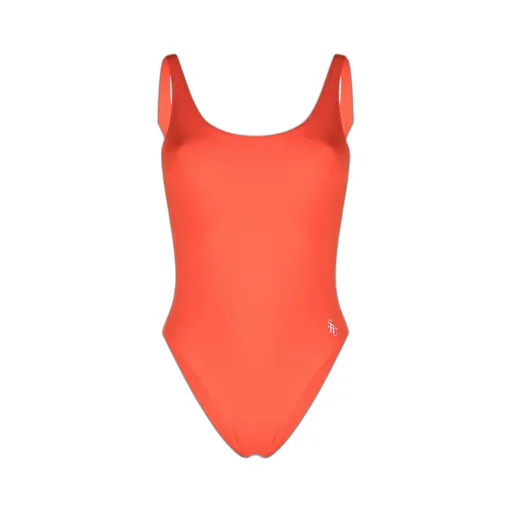 Printed Backless One-Piece Swimsuit