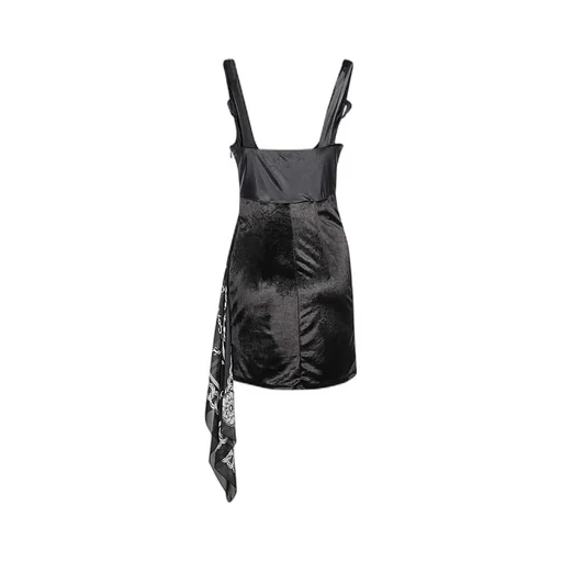 Versace Jeans Couture Scarf Detail Sleeveless Mini Dress
