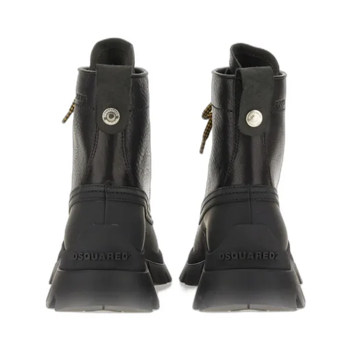 Dsquared2 Chunky Sole Lace-Up Ankle Boots