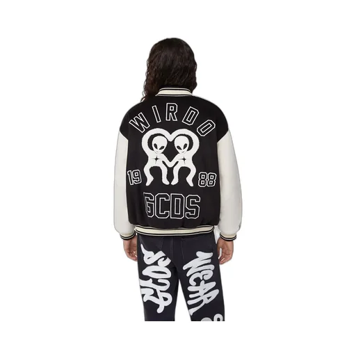 Gcds Two-Toned Long-Sleeved Bomber Jacket