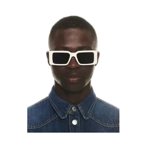 Off-White Rectangular Frame Sunglasses