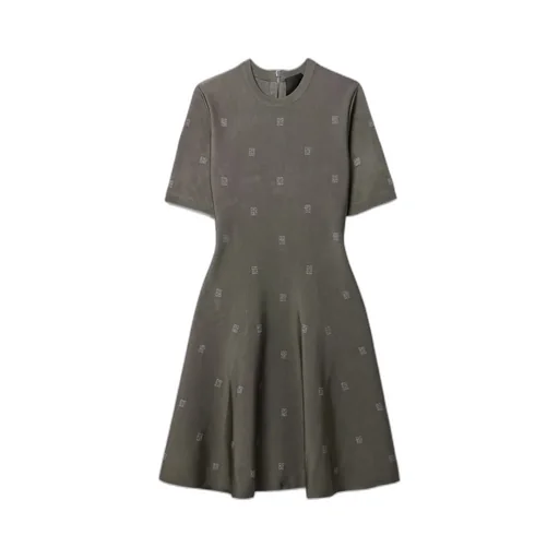 4G-Motif Flared Minidress