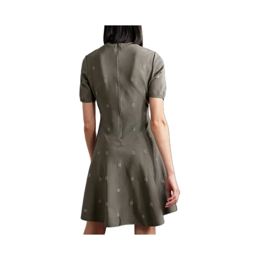 4G-Motif Flared Minidress