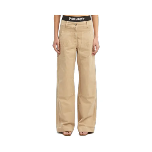 Palm Angels Palm Embroidered Cargo Pants