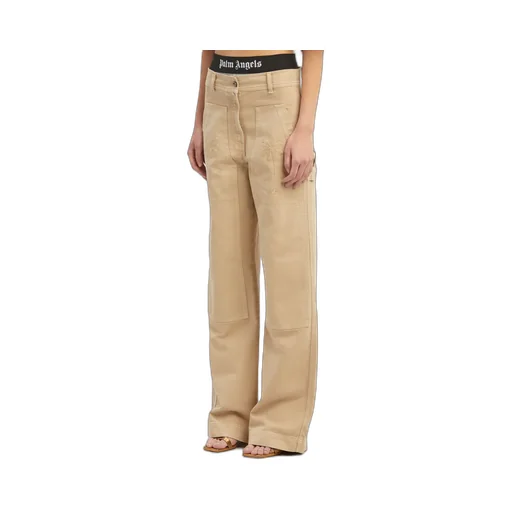 Palm Angels Palm Embroidered Cargo Pants