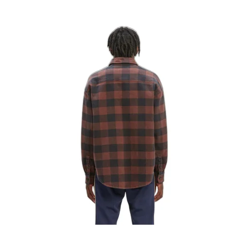 Palm Angels Pa Monogram Embroidered Checked Shirt