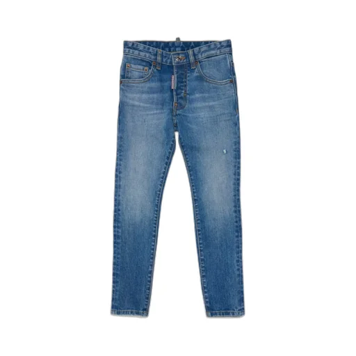Dsquared2 Kids Mid-Rise Skinny Stretched Jeans