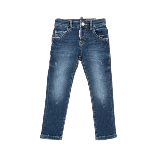 Dsquared2 Kids Low-Rise Logo-Patch Skinny Jeans