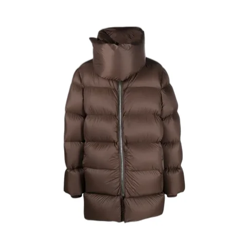Funnel-Neck Padded Coat