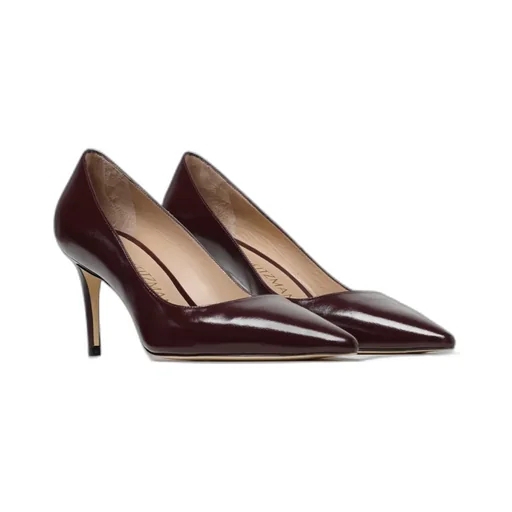 Pointed-Toe 75Mm Leather Pumps