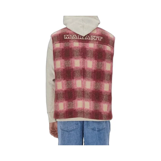 Isabel Marant Plaid Checked Zip-Up Gilet