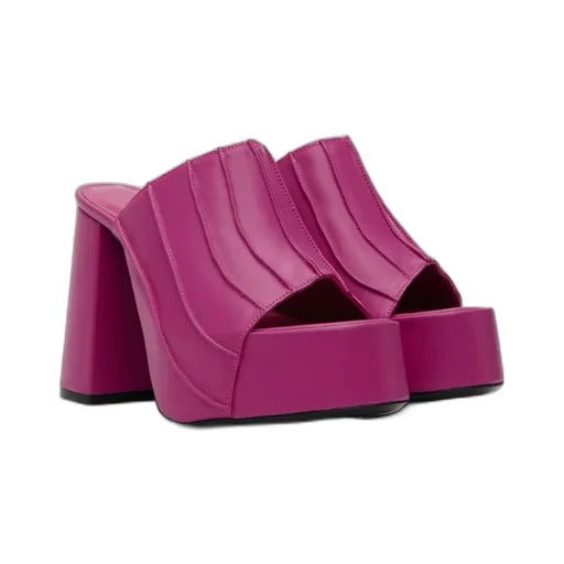 Embossed High-Heeled Sandals