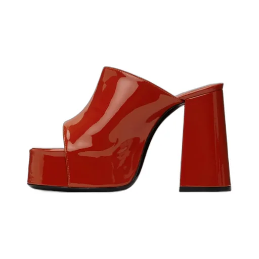 Embossed High-Heeled Sandals