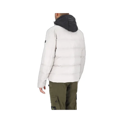 Logo-Patch Padded Hooded Jacket