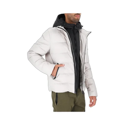 Logo-Patch Padded Hooded Jacket