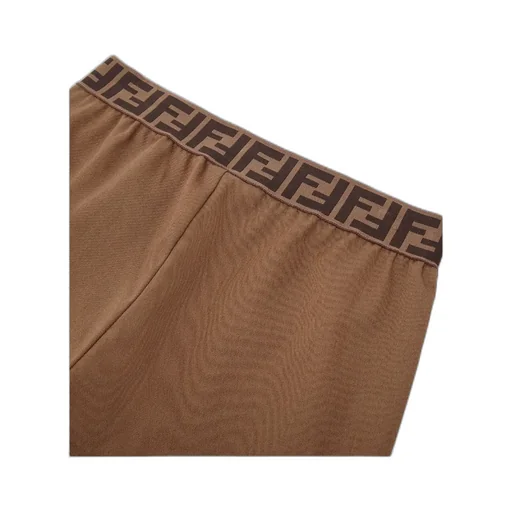 Brown Gabardine Junior Trousers