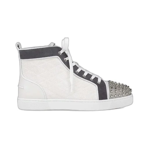 Lou Spikes High-Top Leather Sneakers