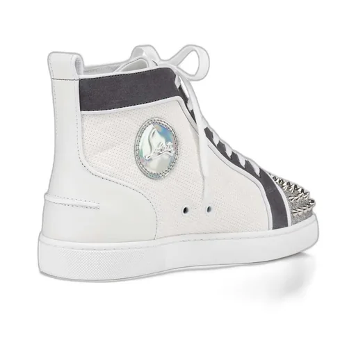 Lou Spikes High-Top Leather Sneakers