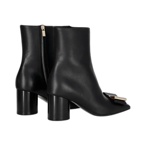 Zipper Boots With Round Heels
