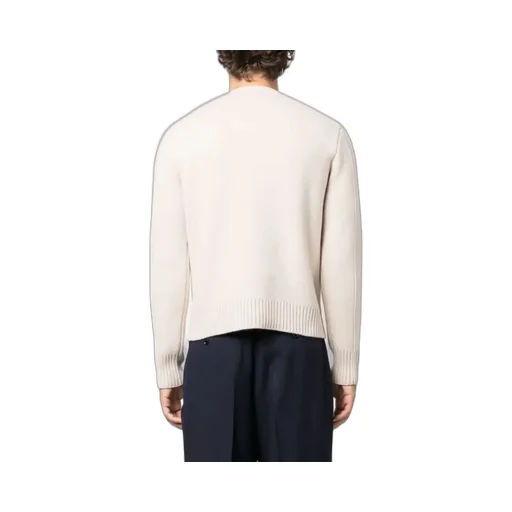 Round-Neck And Long-Sleeved Sweater