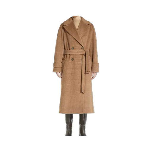 Wool Alpaca Double Breasted Coat