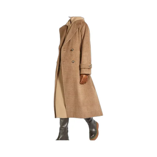 Wool Alpaca Double Breasted Coat