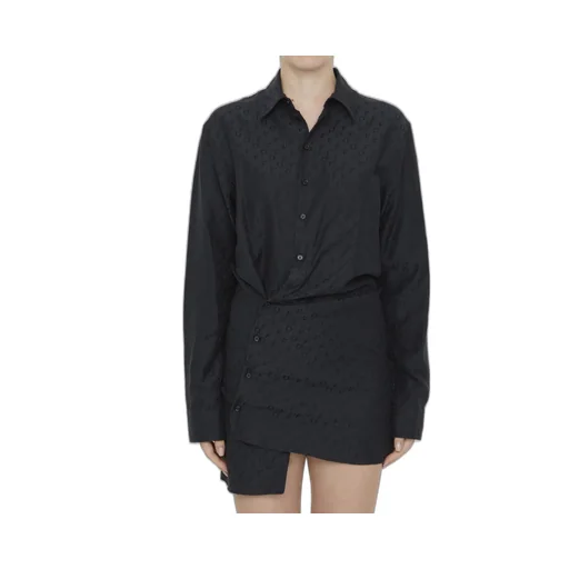 Off-White Monogram Jacquard Twisted Mini Dress