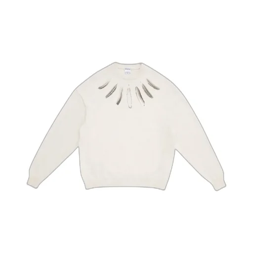 Marcelo Burlon County Of Milan Feather Printed Crewneck Sweater
