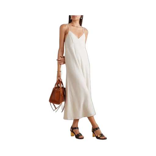 Virgin Wool-Blend Maxi Dress