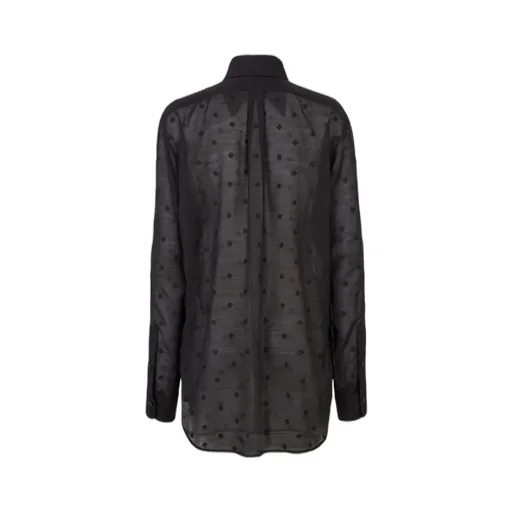 Fendi All-Over Ff Logo Embroidered Buttoned Shirt