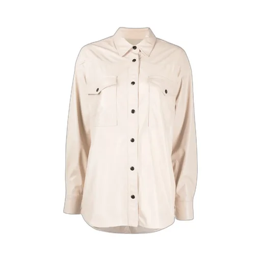 Pointed-Collar Press-Stud Shirt