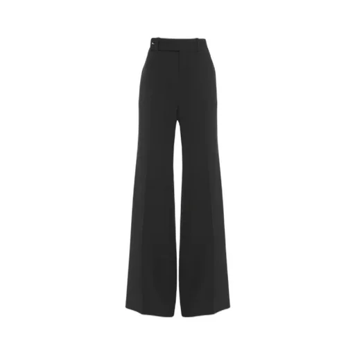 Pleat-Detailing High-Waist Trousers