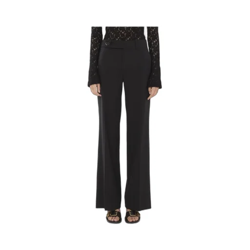 Pleat-Detailing High-Waist Trousers