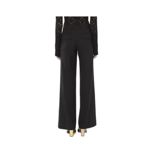 Pleat-Detailing High-Waist Trousers