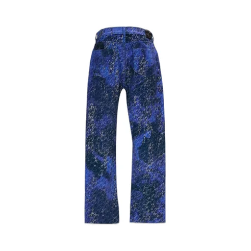 Logo-Jacquard Straight Jeans