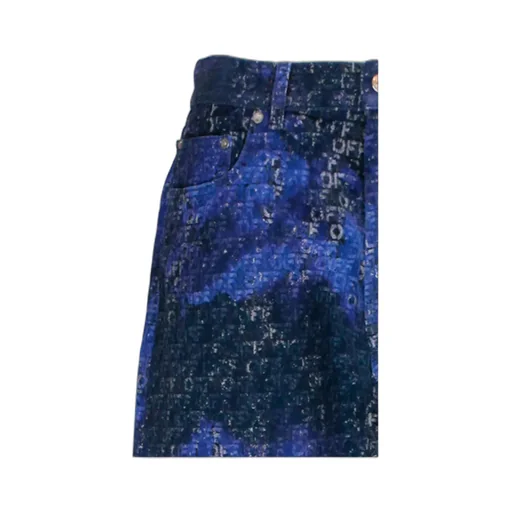 Logo-Jacquard Straight Jeans